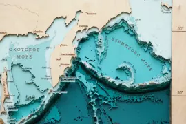 Multi-layered wooden map "World Map No. 5 Premium" to order