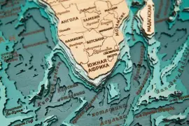 Карта деревянная многослойная "Карта мира №3" на заказ Карта деревянная многослойная "Карта мира №3" на заказ