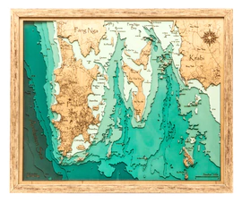 The card is a wooden multi-layered "O. Card.Phuket" to order