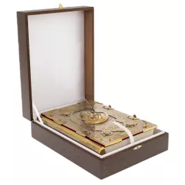 Подарочная книга "Библия" золочение, фианиты, Златоуст