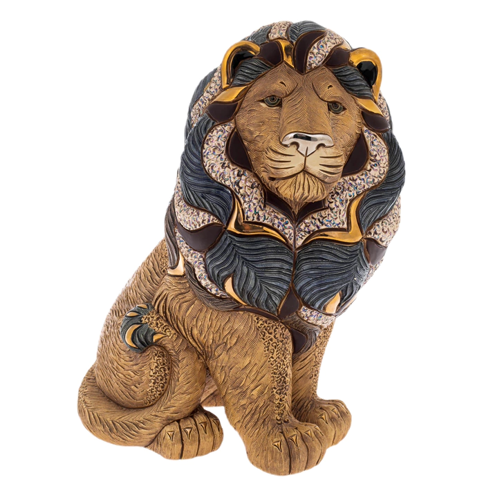 Ceramic statuette "Majestic Lion"