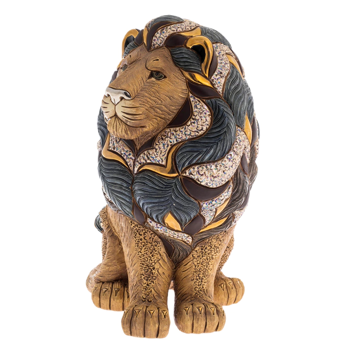 Ceramic statuette "Majestic Lion"
