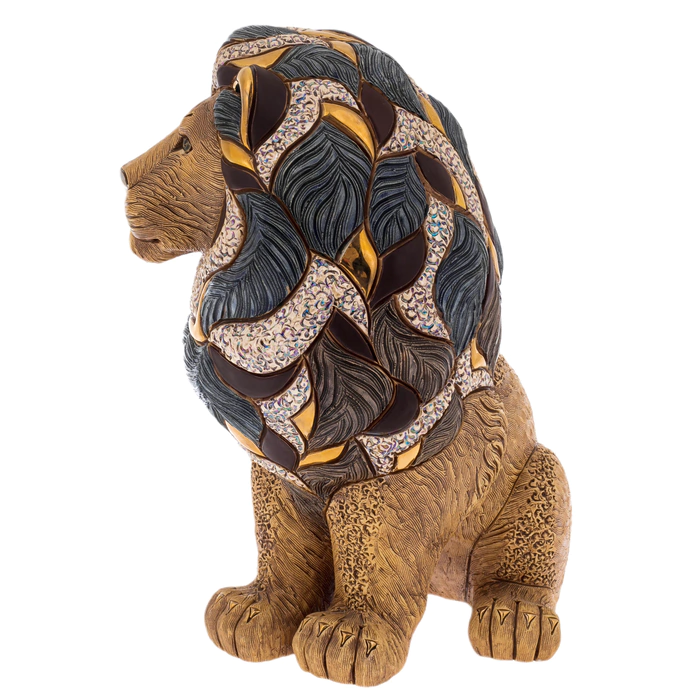 Ceramic statuette "Majestic Lion"