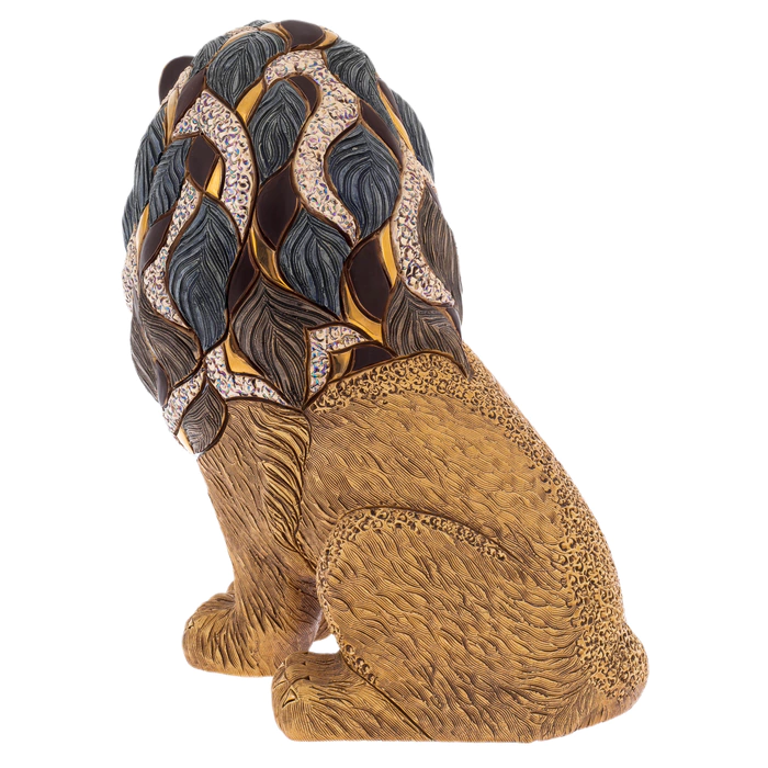 Ceramic statuette "Majestic Lion"
