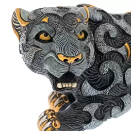 Статуэтка керамическая "Пантера с арабесками на прогулке"