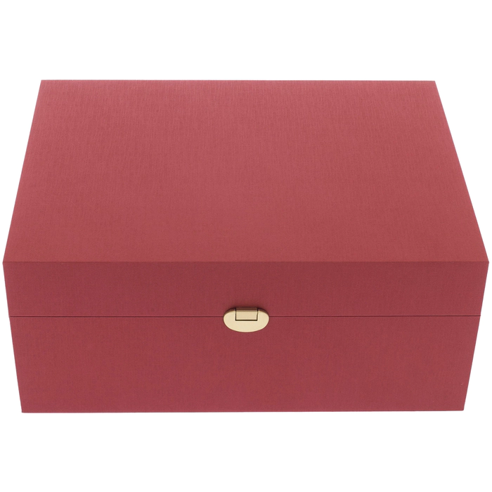 Gift box with accessories 40x26x18cm red