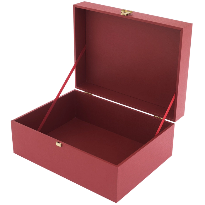 Gift box with accessories 40x26x18cm red