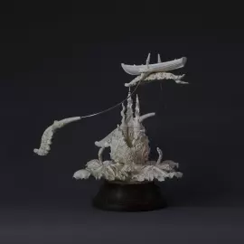 Скульптура "Мир грез" из бивня мамонта