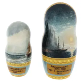 Matryoshka doll for 5 seats "Aivazovsky I.K." (26 cm)