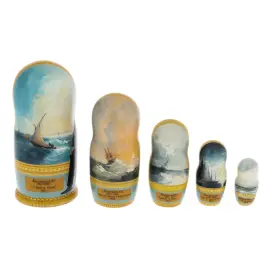 Matryoshka doll for 5 seats "Aivazovsky I.K." (26 cm)