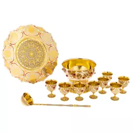 Bratina set for 8 people, Zlatoust