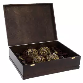 Набор для коньяка "Лев ROYAL" на 4 персоны и 4 лафитника "Лев"