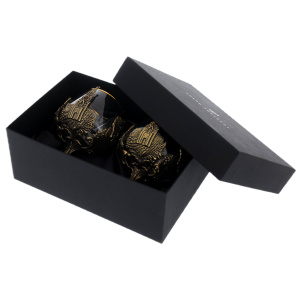 Cognac set "Russia" for 2 persons in a black gift box