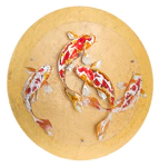 The author's decorative panel "Koi"