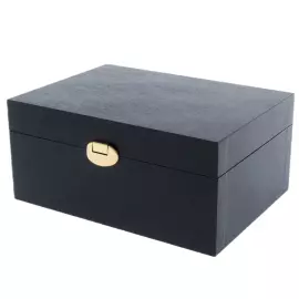 Коробка подарочная с фурнитурой 22х16х10см черная