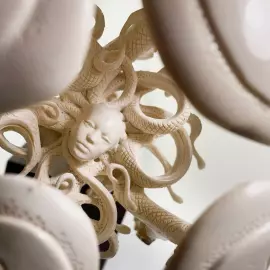 Скульптура "Океан желаний" из бивня мамонта