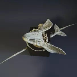 Скульптура "Тайны океана" из бивня мамонта