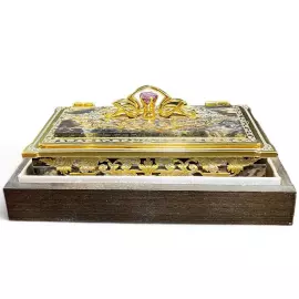 Шкатулка из яшмы "Фианит" Златоуст