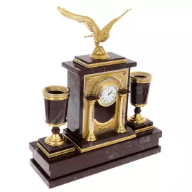 Настольный набор руководителя из яшмы "Орёл"