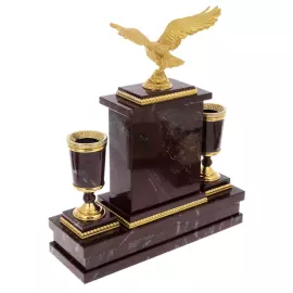 Настольный набор руководителя из яшмы "Орёл"