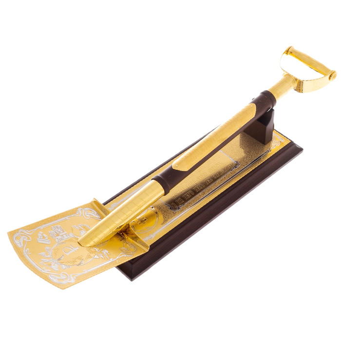 Souvenir "Money shovel" on a stand, Zlatoust