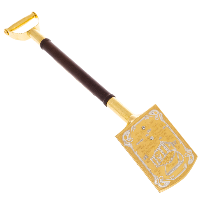 Souvenir "Money shovel" on a stand, Zlatoust