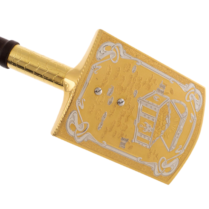 Souvenir "Money shovel" on a stand, Zlatoust