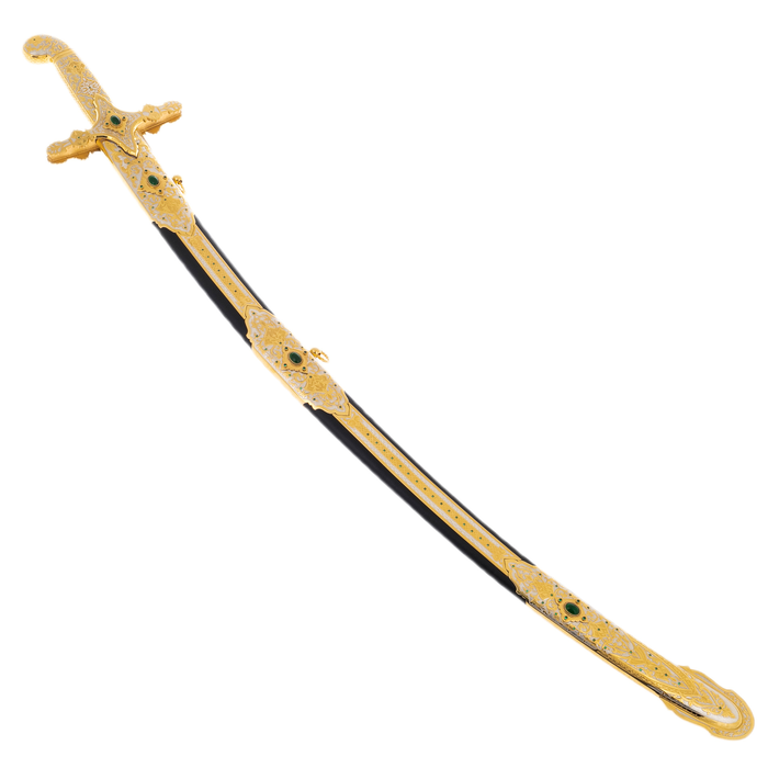 Saber "Oriental" with cubic zirconia, Zlatoust