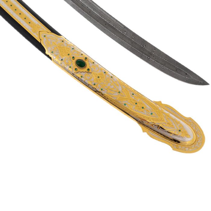 Saber "Oriental" with cubic zirconia, Zlatoust