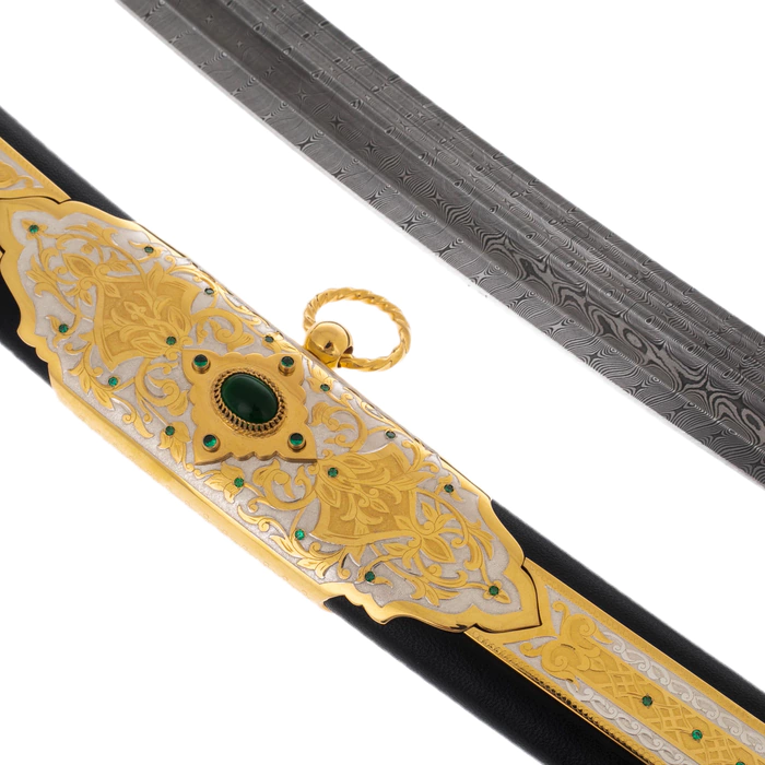 Saber "Oriental" with cubic zirconia, Zlatoust