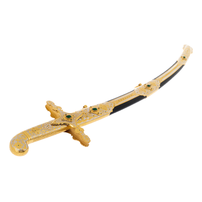 Saber "Oriental" with cubic zirconia, Zlatoust