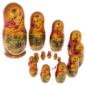 Matryoshka doll for 20 seats "Summer three" (35 cm)