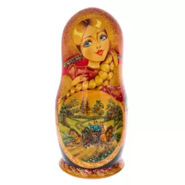 Матрешка на 20 мест "Летняя тройка" 35 см
