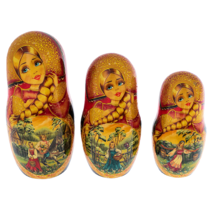 Matryoshka doll for 20 seats "Summer three" (35 cm)
