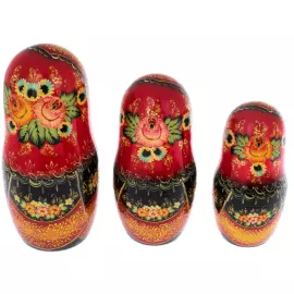 Матрешка на 20 мест "Летняя тройка" 35 см