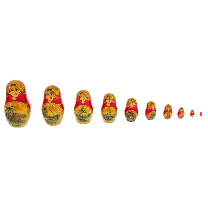 Matryoshka doll for 20 seats "Summer three" (35 cm)