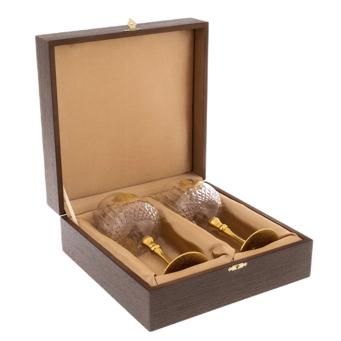 A set of wine glasses "Bacchus" Zlatoust