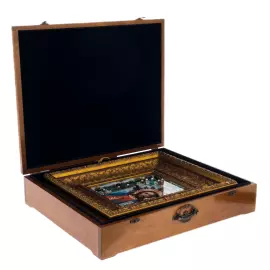 Икона масляная "Спас Вседержитель" с сусальным золочением