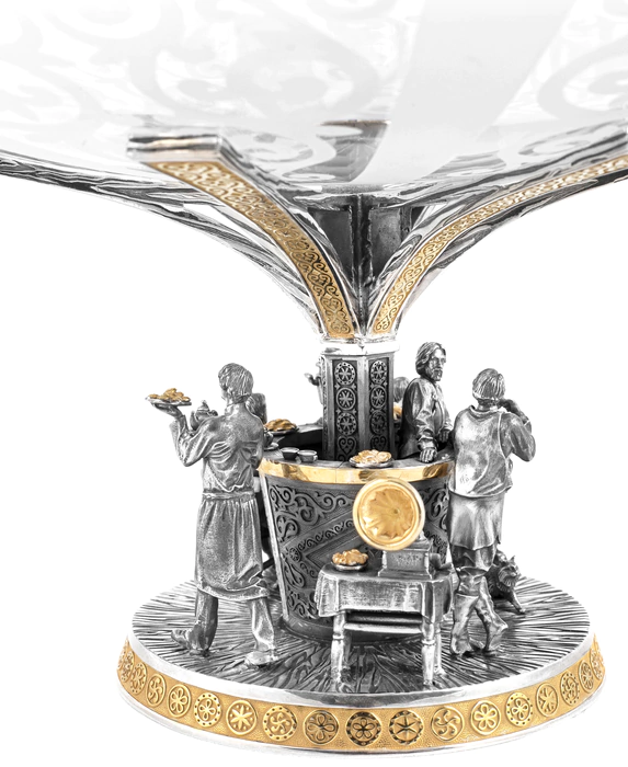 Vase "Tea party in the tavern"