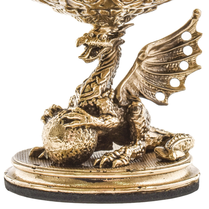 Cognac set "Dragon on a ball" for 4 people and 6 Dragon shifter stacks in a wooden box