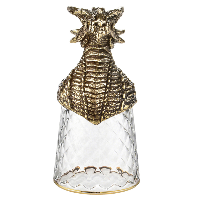 Cognac set "Dragon on a ball" for 4 people and 6 Dragon shifter stacks in a wooden box
