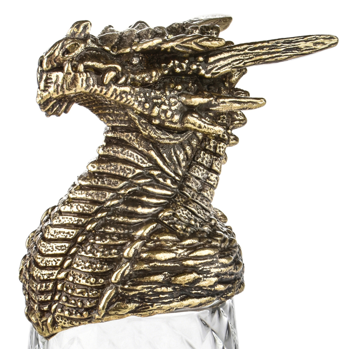 Cognac set "Dragon on a ball" for 4 people and 6 Dragon shifter stacks in a wooden box