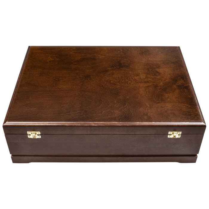Cognac set "Dragon on a ball" for 4 people and 6 Dragon shifter stacks in a wooden box
