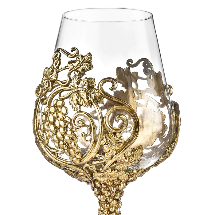 Set of 2 wine glasses "Loza Royal" for 2 persons, in a wooden box