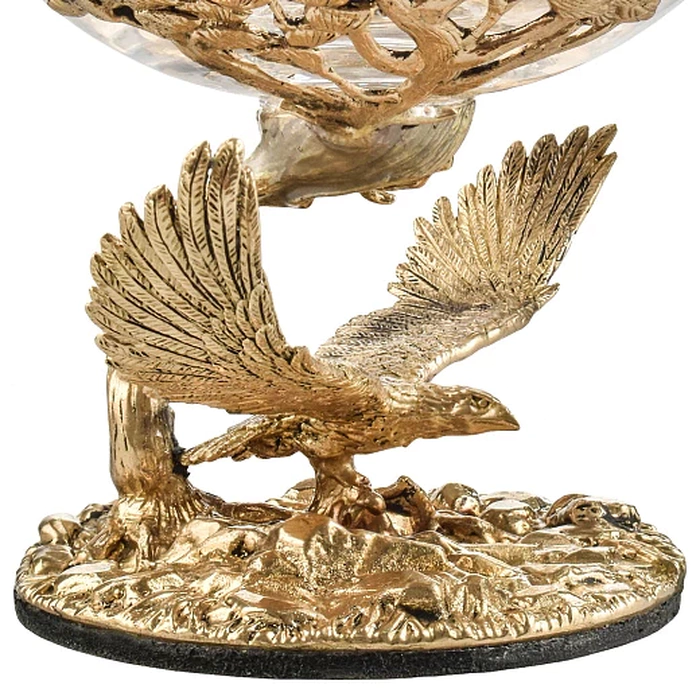 Soaring Eagle cognac set for 2 persons, in a wooden box