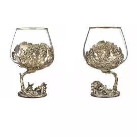 Набор бокалов для коньяка "Кабан" на 2 персоны