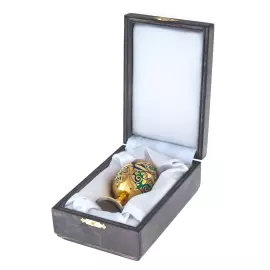 Easter egg "Glasses" green, Zlatoust