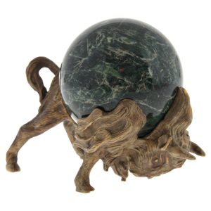 Bronze sculpture "Bison" (head down)