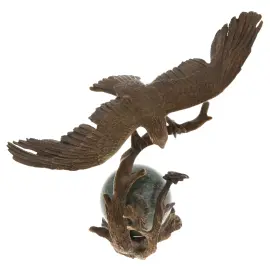 Скульптурная композиция из бронзы "Орёл на шаре" Скульптурная композиция из бронзы "Орёл на шаре"