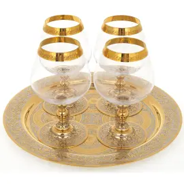 Коньячный набор "Узоры" на 4 персоны Коньячный набор "Узоры" на 4 персоны